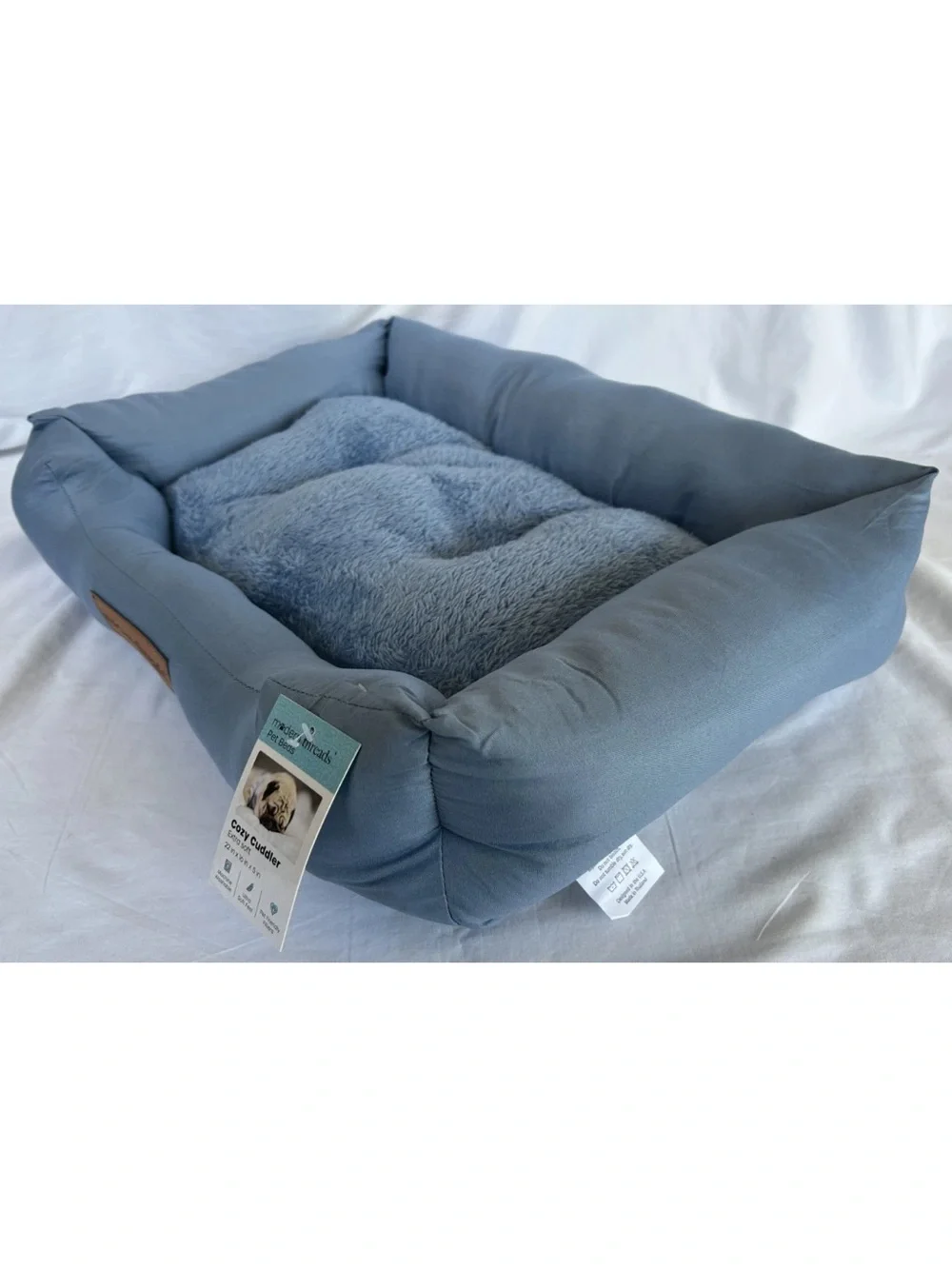Blue Cozy Cuddler Small Pet Bed cat/dog